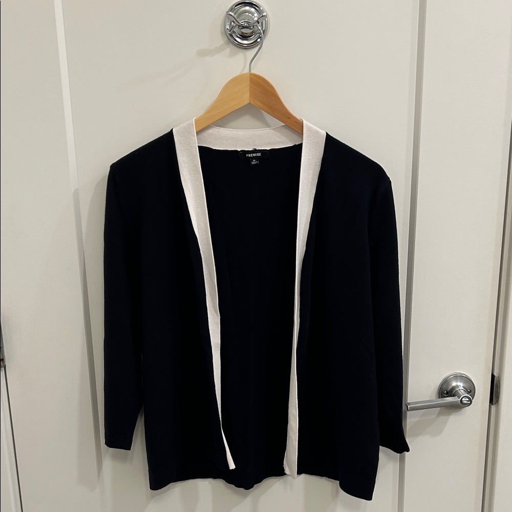 Premise Black and White Women's Cardigan